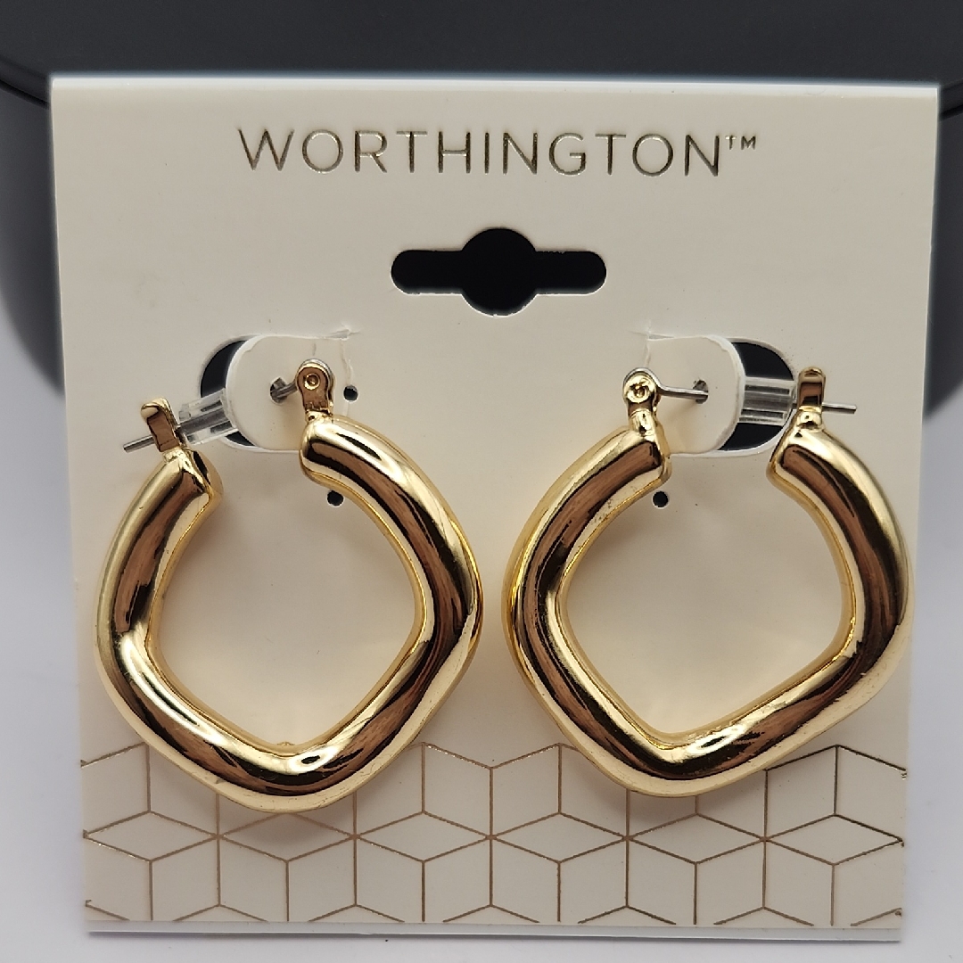 Worthington Gold-Tone Geometric Earrings 10$
